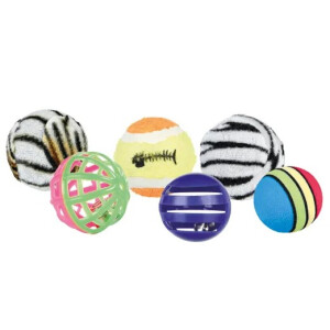 Jucarie Pentru Pisici, Set 6 X Mingi, 4 cm 4523	
