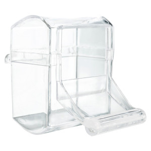 Hranitor Plastic Pentru Pasari, Cu Spatiu De Aterizare, 70 ml/7x7 cm, Diverse Culori, 5468