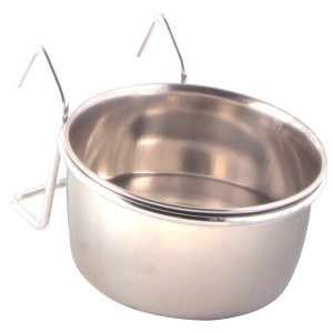 Hranitor Inox Pentru Pasari, Cu Suport De Agatat, 150 ml/7 cm, 5493