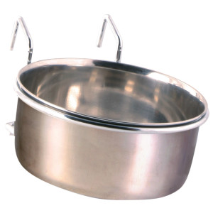 Hranitor Inox Pentru Pasari, Cu Suport De Agatat, 600 ml/12 cm, 5495