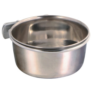 Hranitor Inox Pentru Pasari, Atasare Cu Surub, 300 ml/9 cm, 5497