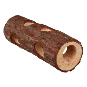 Tunel Tub Pentru Hamsteri, Lemn, 6.5-7.5 cmx20 cm, Maro, 6130