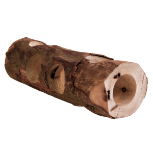 Tunel Tub Pentru Hamsteri, Lemn, 7-8 cmx30 cm, Maro, 6131	