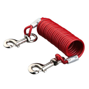 Cablu Spiralat, 5 m, pana la 50 kg, Rosu, 22945	