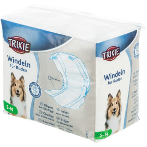 Scutece Pentru Caini Masculi, S-M: 30-46 cm, 12 buc, 23641