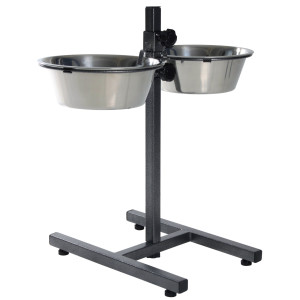 Stativ Reglabil Cu 2 Castroane Inox, 2x2.8 l/24 cm, 24922