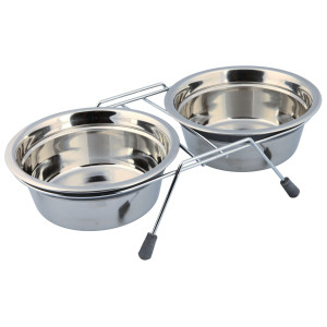Set 2 Castroane Inox Cu Suport Metalic, 2x0.9 l/ 16 cm/35x8x19 cm, 25232