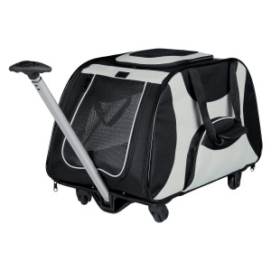 L(-25%)Geanta De Transport, Troler Cu Maner Telescopic, 34x43x67 cm, Pana la 21 kg, Negru/Gri, 28949	