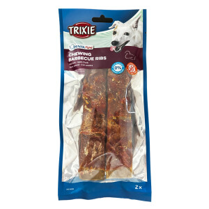 Recompense Pentru Caini, Denta Fun, Coaste Cu Rata BBQ, 17 cm / 2 buc / 110 g, 31466