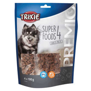 Recompense Pentru Caini, Premio 4 Superfoods, Pui/Rata/Vita/Miel, 4 x 100 g, 31854