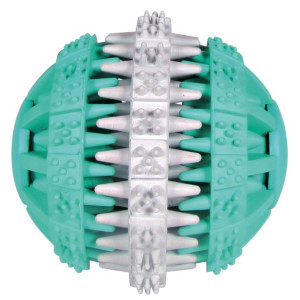 Jucarie Pentru Caini, Denta Fun, Minge, Aroma Menta, Cauciuc, 6 cm 32941