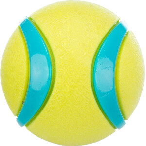 Jucarie Pentru Caini, Minge TPR, 6 cm, Lime/Albastru Petrol, 33410
