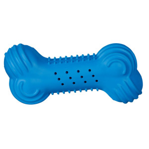Jucarie Racoritoare Pentru Caini, Os, Cauciuc, 11 cm, 33690