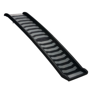 Rampa Pliabila, 2 Elemente, Plastic/TPR, 39x160 cm, Pana la 70 kg, Negru/Gri, 39477	