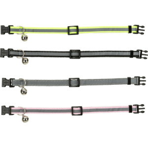 Zgarda Pentru Pisici Junior, Reflectorizanta, Cu Clopotel, Diverse Culori, 41686	