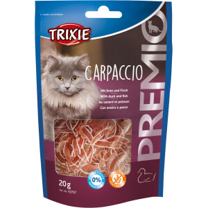Recompense Pentru Pisici, Premio, Carpaccio Cu Rata Si Peste, 20 g 42707