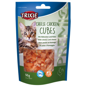 Recompense Pentru Pisici, Premio, Cuburi Cu Pui Si Branza, 50 g 42717