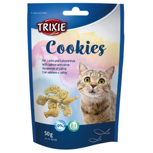 Recompense Pentru Pisici, Biscuiti Cu Somon Si Catnip, 50 g, 42743
