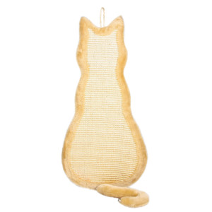 Placa De Zgariat Cu Sisal, Forma Pisica, 35x69 cm, Bej 43112	