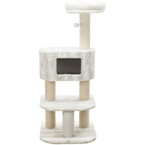 Ansamblu Cat Tree Nelli, 58x58x140, Alb/Taupe, 44429