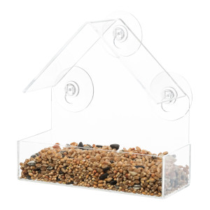 Hranitor Exterior, Atasare Pe Geam, 225 ml/15x15x6 cm, Transparent, 55610