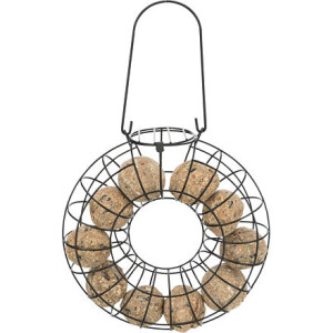 Hranitor Exterior Pentru Bile De Grasime, Metal, 24x8 cm, Negru, 55622	