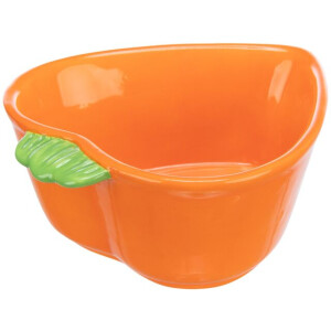 Castron Ceramic Pentru Rozatoare, Forma Morcov, 180 ml / 12x11 cm, Portocaliu, 60756