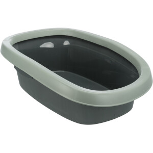 Litiera Carlo, Cu Rama, Be Eco, 38 x 17 x 58 cm, Antracit/Gri - Verde, 40212