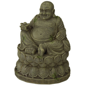 L(-12%)Decor Bayon Buddha, M: 9.5 x 9.5 x 12.5 cm, 234/429617
