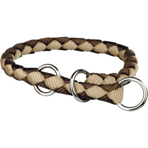 Zgarda Coarda, M:39-45 cm/12 mm, Maro/Crem, 14385