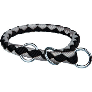 Zgarda Coarda, L:47-55 cm/18 mm, Negru/Gri, 14401