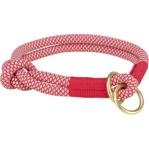 L(-22%)Zgarda Coarda Soft, Semistrangulanta, S:35 cm/6 mm, Rosu/Crem, 1984403