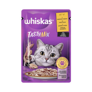 Hrana Umeda Pentru Pisici, Whiskas TastyMix, Cu Miel Si Curcan In Sos, 85 g	