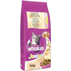 Hrana Uscata Pentru Pisici, Whiskas Junior, Cu Pui, 14 kg