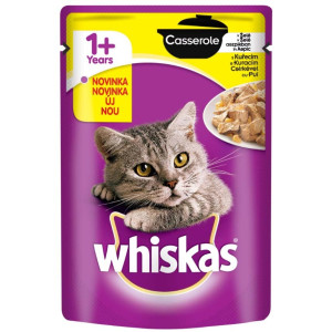 Hrana Umeda Pentru Pisici, Whiskas Casserole Adult, Pui In Aspic, 85 g
