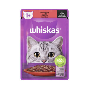 Hrana Umeda Pentru Pisici, Whiskas Adult, Vita In Sos, 85 g