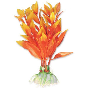 Planta Artificiala Pentru Acvariu, Blister, 10 cm, Galben/Portocaliu, 1B05