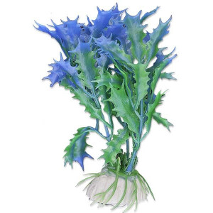 Planta Artificiala Pentru Acvariu, Blister, 10 cm, Verde/ Albastru, 1B13