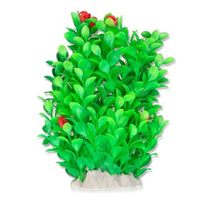 L(-19%)Planta Artificiala Pentru Acvariu, 20 cm, Verde/Rosu, 2F11	