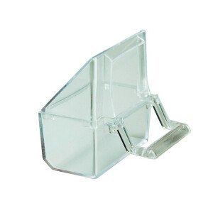 Hranitor Plastic Pentru Pasari, Transparent, 9 cm, AK01