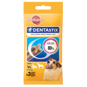Recompense Pentru Caini, Pedigree DentaStix Mini Adult, 3 buc/45 g
