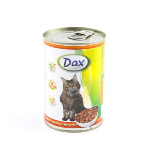 Hrana Umeda Pentru Pisici, Dax, Cu Pasare, 415 g	