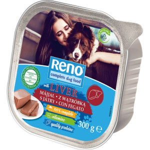 Hrana Umeda Pentru Caini, Reno Adult, Pate Cu Ficat, 300 g	