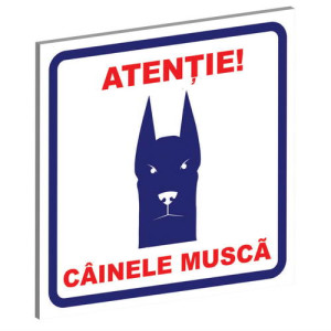 Pliant Pvc "Cainele Musca" 15 x 15 cm, Albastru-Rosu (Tip, 1)