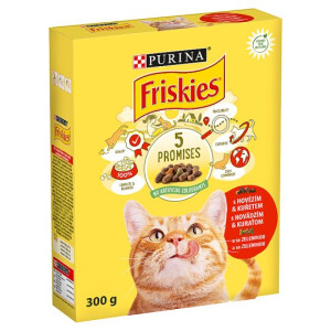 Hrana Uscata Pentru Pisici, Friskies, Cu Vita/Pui/Legume, 300 g	