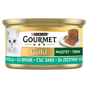 Hrana Umeda Pentru Pisici, Gourmet Gold, Terrine Cu Iepure, 85 g