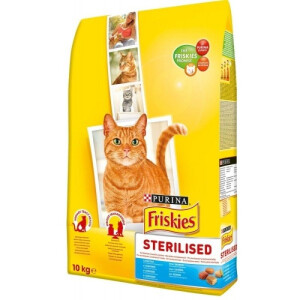 Hrana Uscata Pentru Pisici, Friskies Steril, 10 kg	
