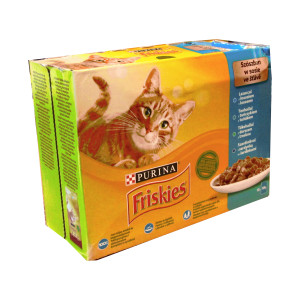 Hrana Umeda Pentru Pisici, Friskies, Mix De Peste In Sos, 12x85 g
