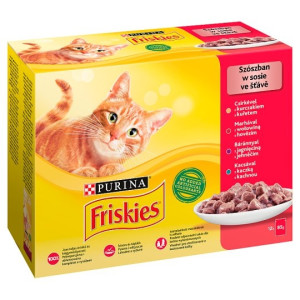 Hrana Umeda Pentru Pisici, Friskies, Cu Pui/Vita/Miel/Rata, 12X85 g