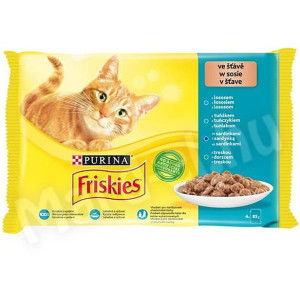 Hrana Umeda Pentru Pisici, Friskies, Selectie De Peste, 4x85 g